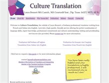Tablet Screenshot of culturetranslation.com